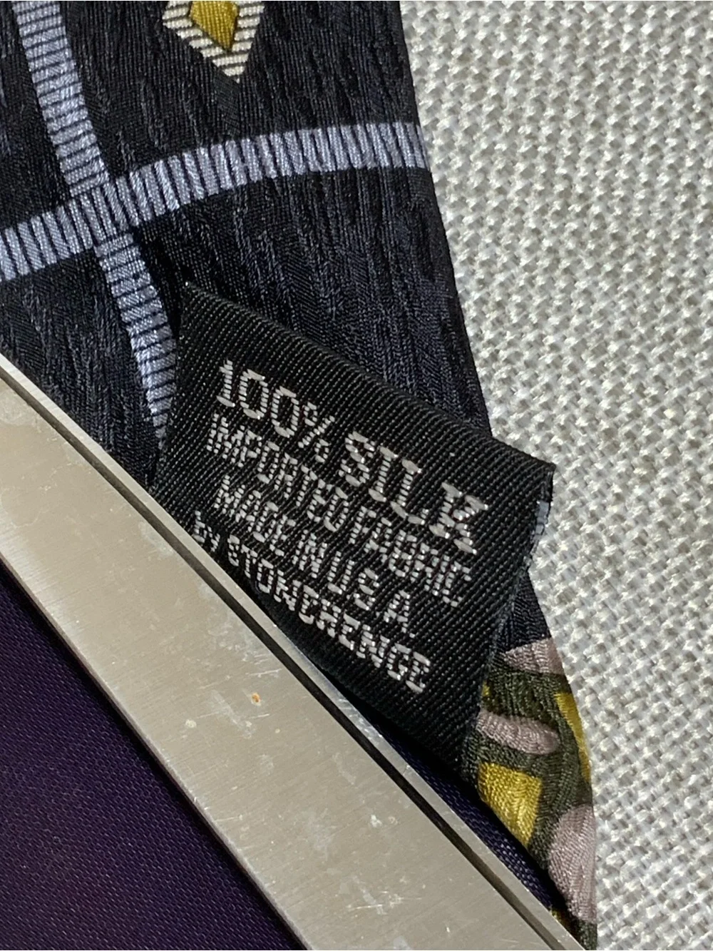 Vintage Cocktail Collection Champagne Silk Tie Stonehenge
